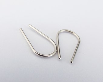 Sale Minimalist Gold Line Earrings,Horseshoe Earrings,Gold Bar Earrings,Gold Arc Earrings,Line Earrings,Wishbone Earrings,Modern Chic,Gold