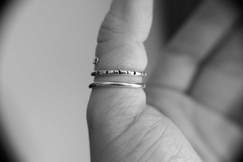 Textured Ring Textured Thumb Ring Wrap Around Ring Bypass Thumb Ring Bypass Ring Statement Ring Wrap Ring Gift Hammered Thumb Ring