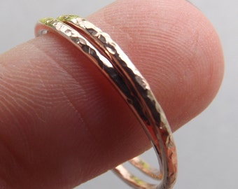 Anéis de polegar entrelaçados em ouro, anéis de polegar, anel de polegar de ouro, anéis texturizados, anel giratório, anéis empilháveis, anéis minimalistas, anel exclusivo, ouro rosa
