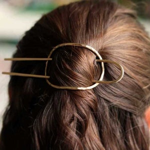 Gold Hair Slider Set, Simple Hair Stick, Bun Holder, Textured Hair Slider,Hair Pin,Simple Hair Pin,Minimalist Hair Fork Pin,Hair Accessories