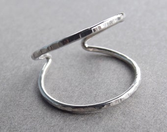 Doppelte Knöchel Ring, Knöchel Ringe, Offene Mitte Ringe, oben Knöchelring, Zehenringe, Ringe, Sterling Silber Knöchelring, Individuell Anpassbar