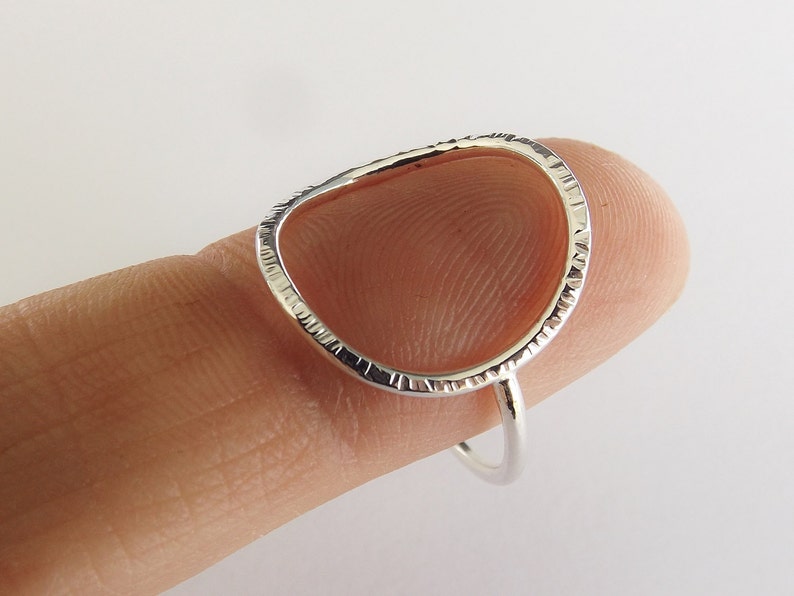 Large Circle Ring,Stacking Rings,Eternity Rings,Silver/Gold Circle Rings,Simple Modern Rings,Karma Circle Ring,Minimalist Jewelry,Karma Ring image 3