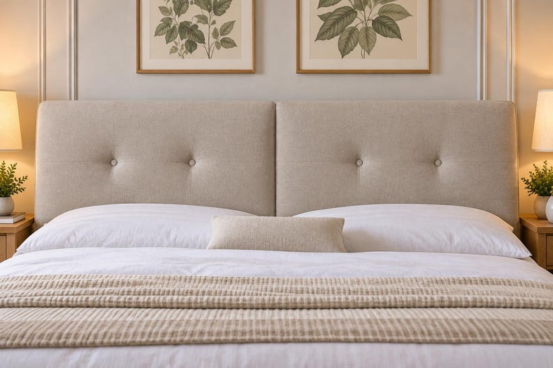 Tufted Headboard Cushion, Upholstered Headboard Pillow, Backrest ...