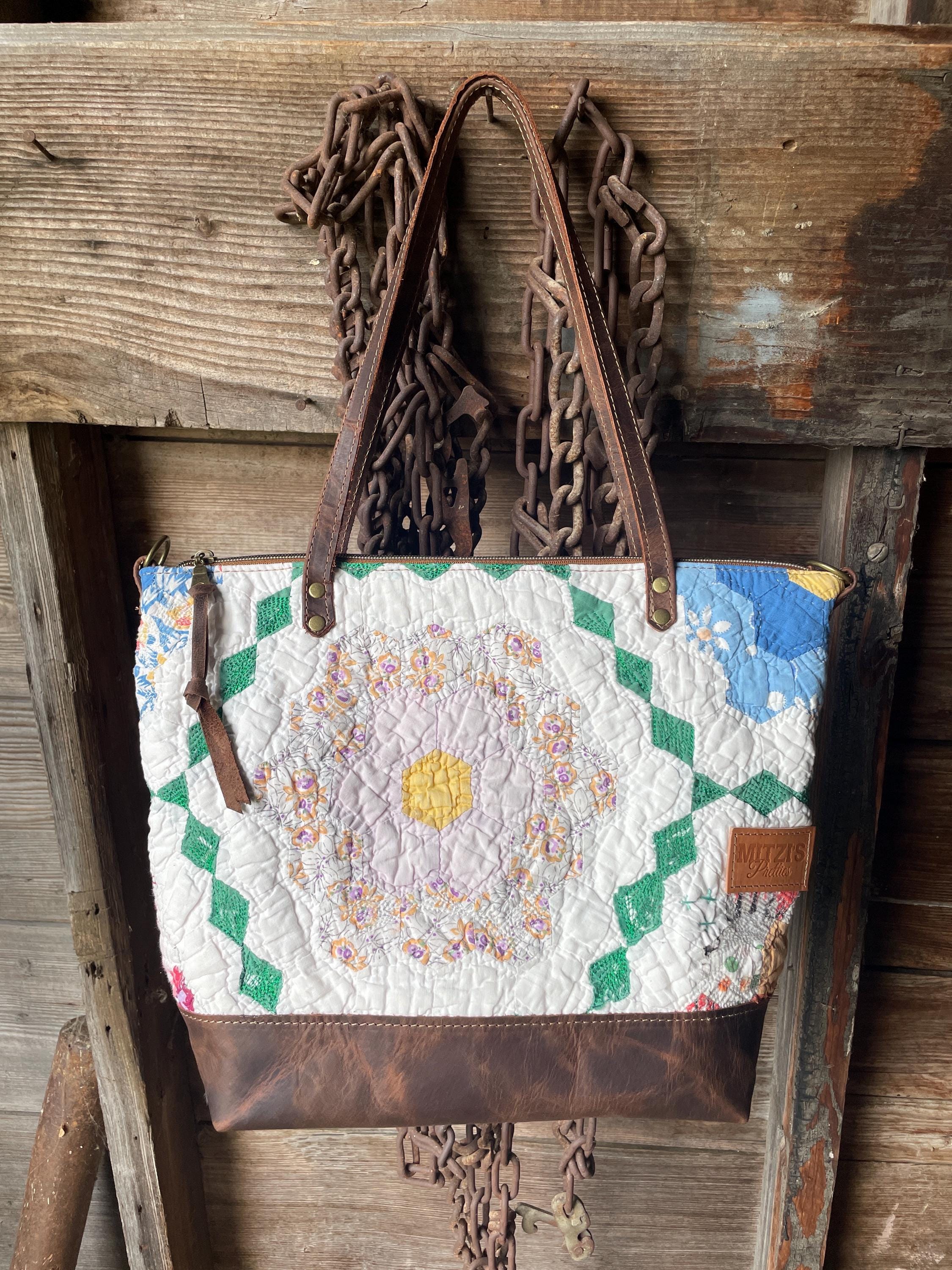 Antique quilt grandmothers flower garden - Etsy 日本