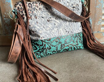 Giddyup 'N Go - Acid Wash Leopard Cowhide