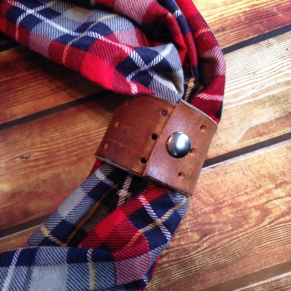 Genuine Leather Cuff for Your Scarf!