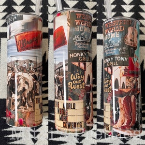 Western 20oz Skinny Tumbler