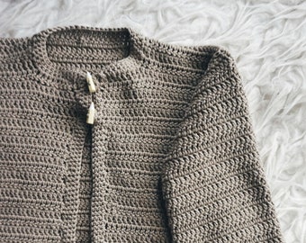 Crochet PATTERN- The Brushwood Cardigan - Crochet Cardigan Pattern