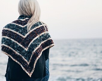 Crochet PATTERN- Overflow Shawl