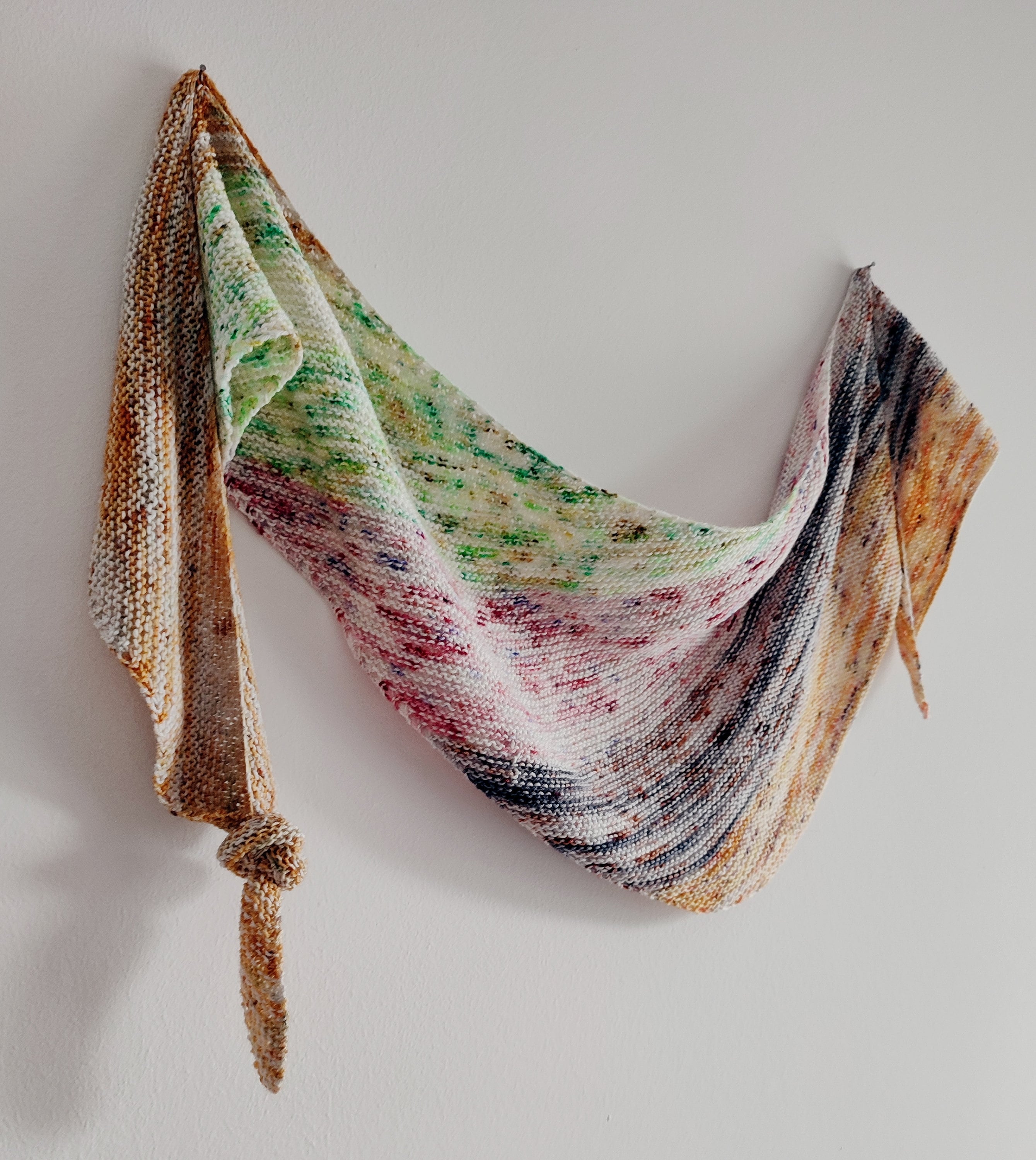 Knitting PATTERN- Mini Skein Shawl- Triangle Knit Scarf - Women's ...