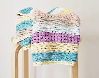 Crochet PATTERN- Stroller Baby Blanket/ crochet baby blanket pattern, crochet pattern, baby shower present, crochet blanket pattern