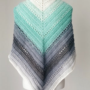 Crochet PATTERN Beginner One Skein Shawl image 5