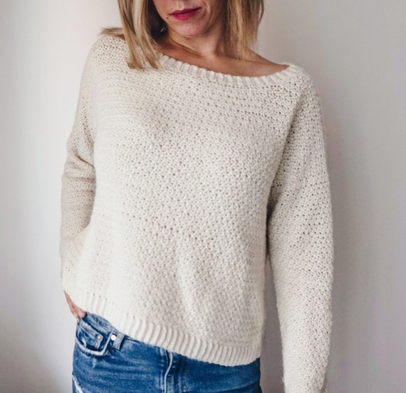 Crochet sweater etsy Clearance