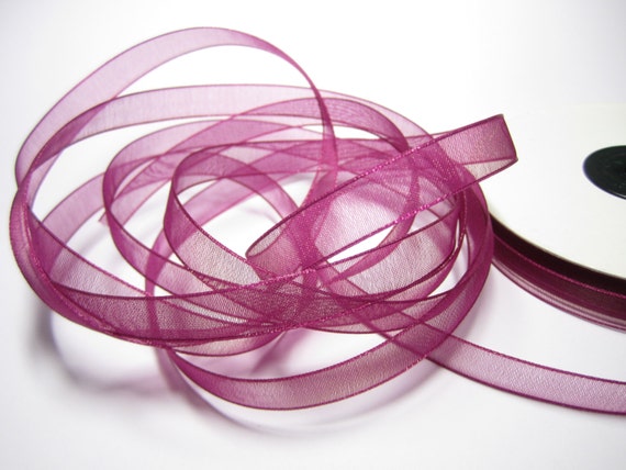 10 Colour Ribbon Mix Sheer Organza Ribbon 10mm Width