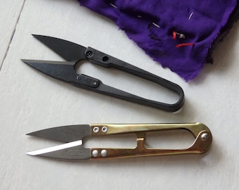 Thread Snippers: Chinese Scissors, Crafting Tool in Black or Gold