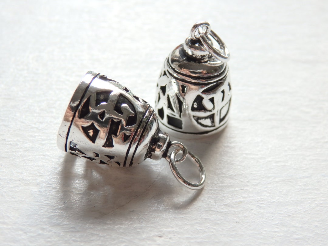 silver design chain bell motif arabesque Thimble Sterling Silver