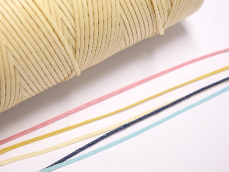 10 Yds. Waxed Cotton Cord for Jewelry Making Sewing Leather Etsy