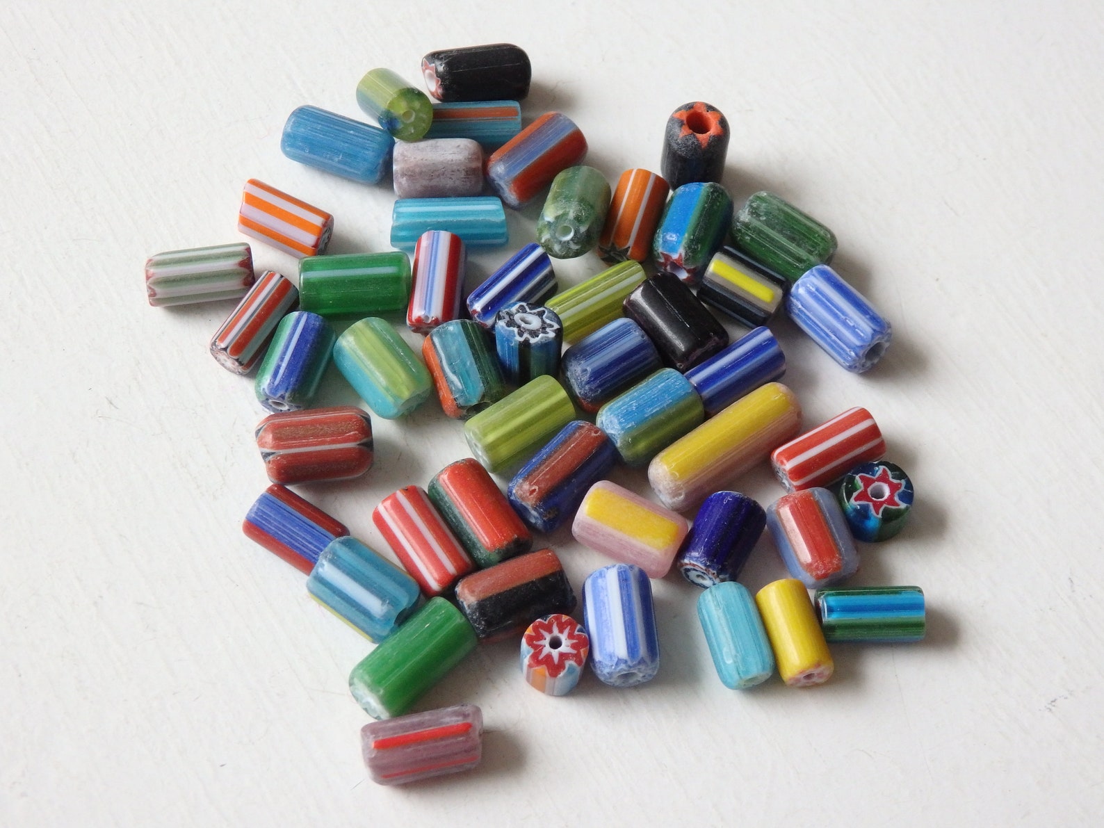 Vintage Handmade Glass Beads From India Minimum 50 Beads Etsy