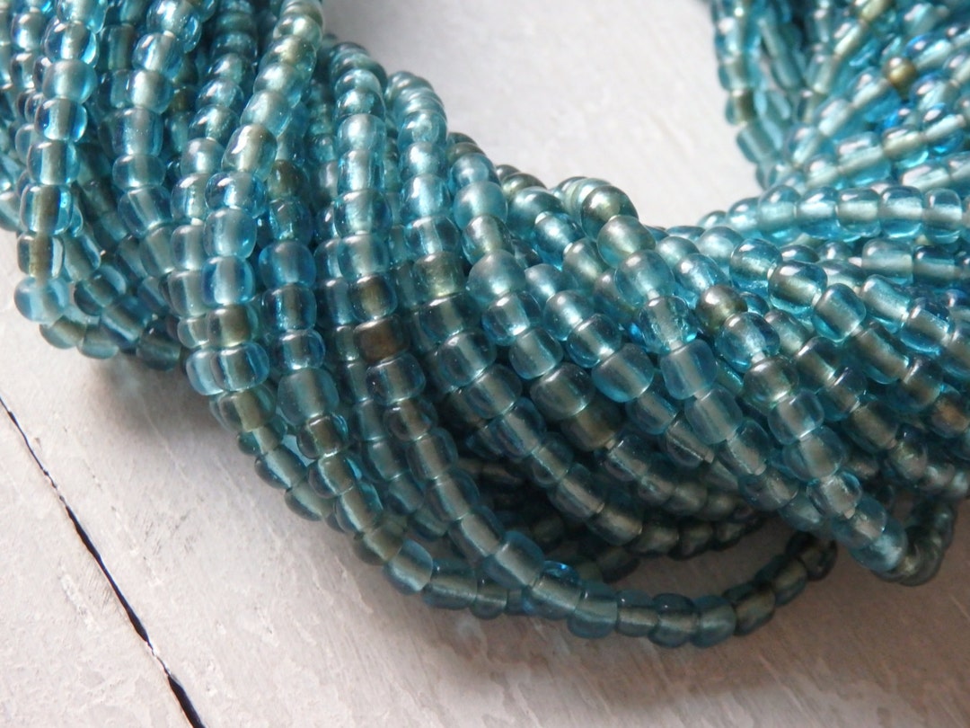 Buy Handmade Glass Beads From Indonesia, Blues & Greens, 23 Strand, 3