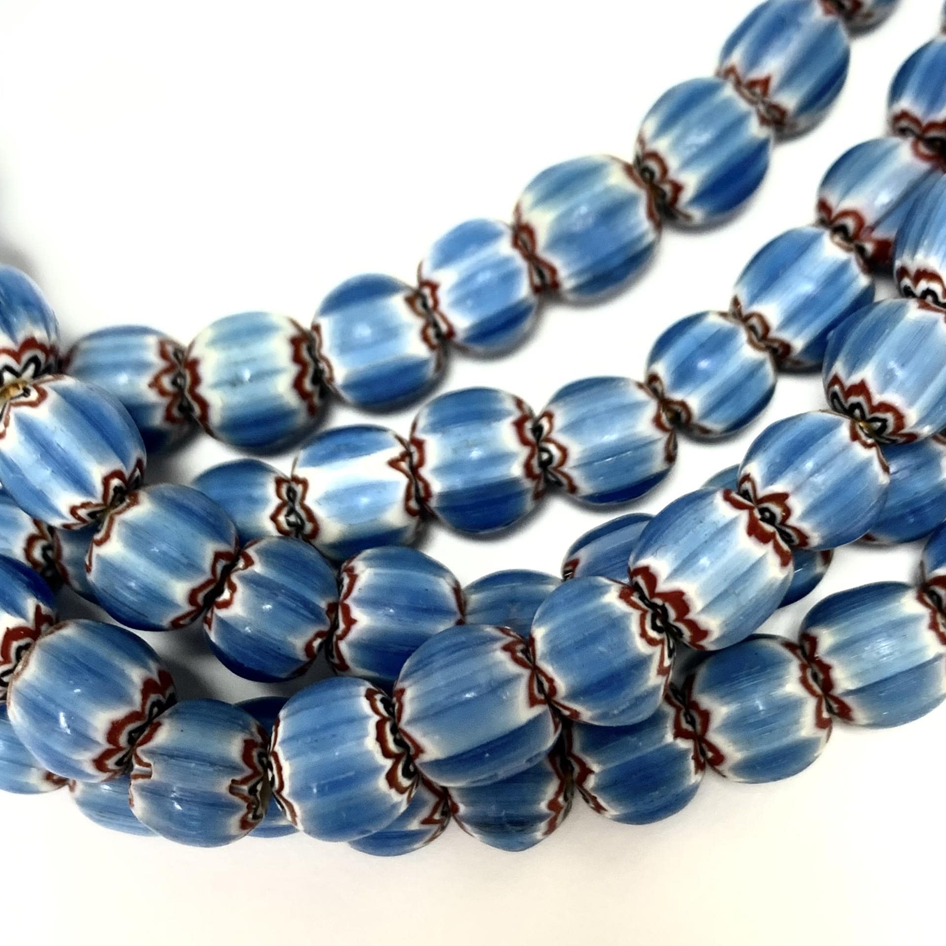 Glass chevron beads - Etsy 日本