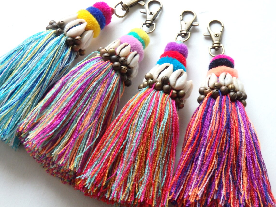 Gold Plated Ethnic Tassels