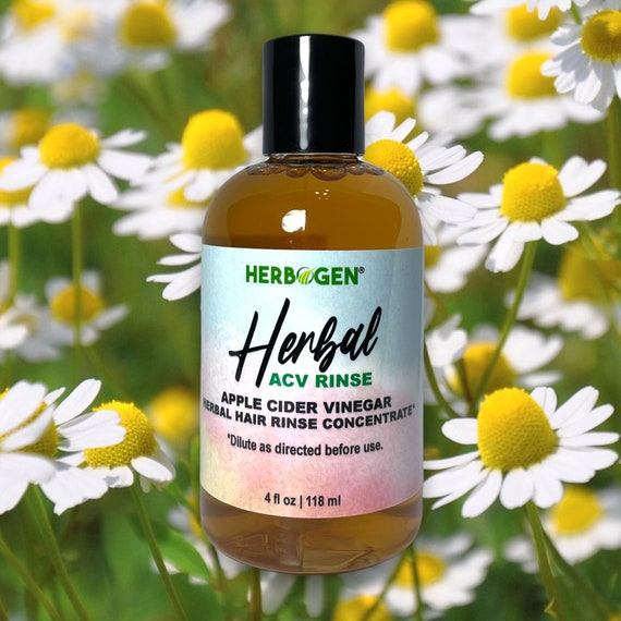 Herbal ACV Hair Rinse: Hair Growth & Clarifying Treatment