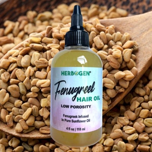 Óleo de Feno-grego para Cabelo: Sérum de Crescimento para Baixa Porosidade