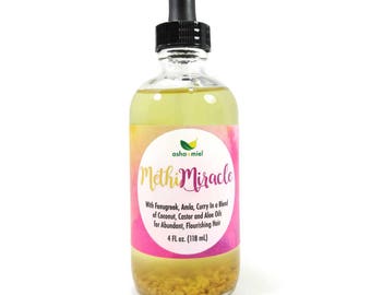 Methi Miracle Hair Oil, Fenugreek Hair Oil, Amla oil, Hair Growth, Fenugreek, Ayurvedic Growth Serum, Curry Leaf Hair Oil, Castor hair oil