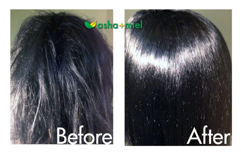 Pu&ograve; includere: Fotografie prima e dopo che mostrano la differenza nella texture dei capelli. I capelli a sinistra sono crespi e secchi. I capelli a destra sono lisci e lucidi.