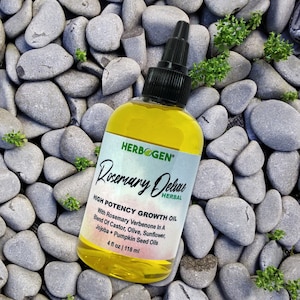 Rosemary Verbenone Hair Oil: Deluxe Growth Serum with Castor & Pumpkin Seed