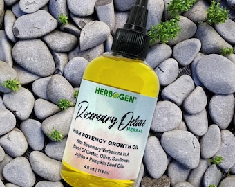 Rosemary Verbenone Hair Oil: Deluxe Growth Serum with Castor & Pumpkin Seed