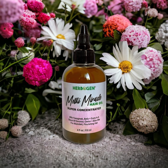 Methi Miracle Hair Oil: Fenugreek, Amla, Curry Leaf Ayurvedic Blend