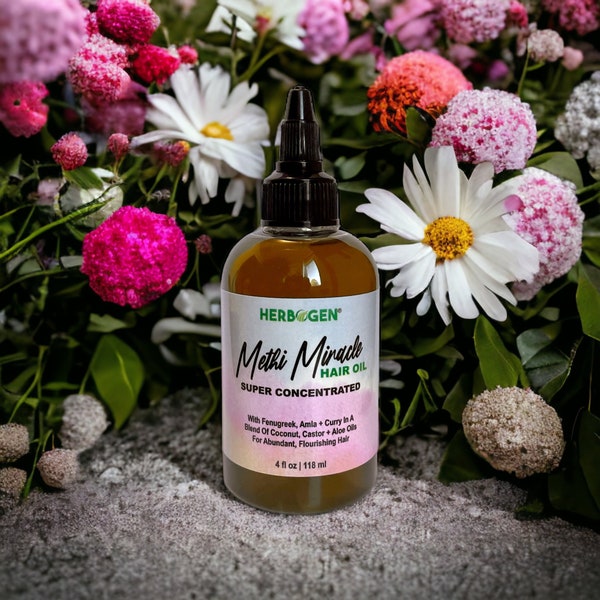 Methi Miracle Hair Oil: Fenugreek, Amla, Curry Leaf Ayurvedic Blend