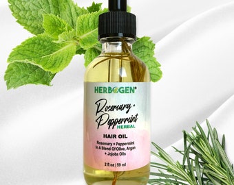 Rosemary Peppermint Hair Oil: Natural Hair Growth Serum