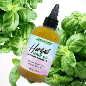 Herbal Hair Oil: Amla, Nettle & Burdock Root - Hair Growth Serum