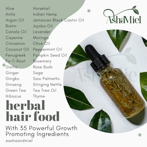 Natural Herbal Biotin Hair Oil, Hair Growth Oil, Scalp Care, Organic Nourishing Hair Care, Fall Repair Hair Oil, Rosemary Fenugreek Hair Oil