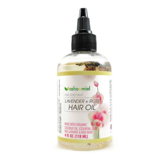 Lavender Rose Coconut Hair Oil Hot Oil Treatment Pre Poo Etsy