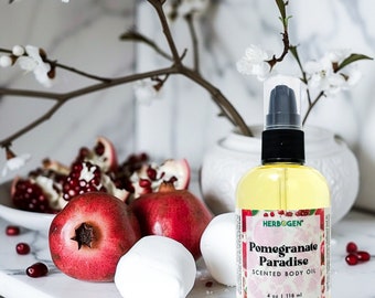 Pomegranate Paradise Body Oil: Natural Hydrating Oil Moisturizer