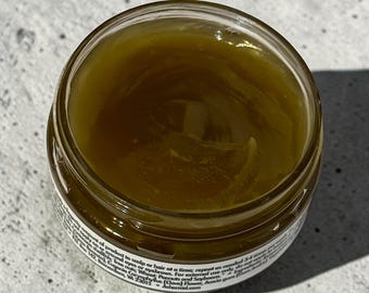 Chebe Hair Jelly | Castor Oil Hairdressing with Peppermint | Chadian Chebe Botanical Hair Care | Thick Herbal Hair Jelly
