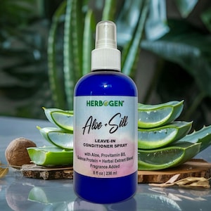 Aloe & Silk Leave-In Conditioner Spray: Botanical Hair Nourishment