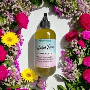 Ayurvedic Herbal Hair Oil: Amla, Fenugreek, Clove & More