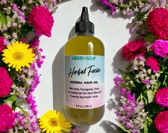 Ayurvedic Herbal Hair Oil: Amla, Fenugreek, Clove & More