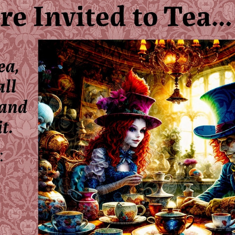 Printable Mad Hatter - Etsy