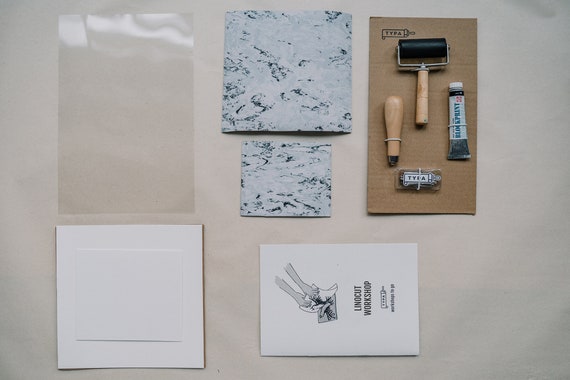 Make Your Own Linocut at Home, DIY Kit 