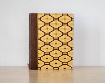 Large Format Notebook Tartuensis Artisan "Dandelion", Upcycled from Old Book Covers