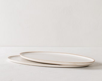 Oval Serving Tray | Stoneware