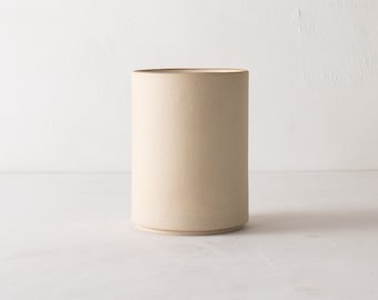 Minimal Utensil Crock | Raw Stoneware