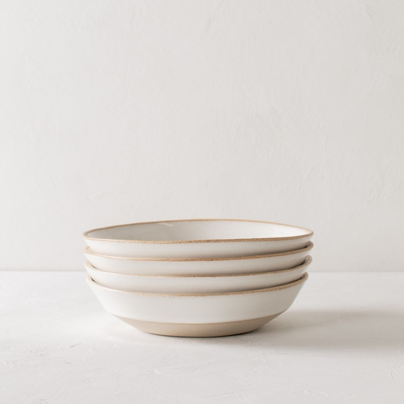 Minimal Pasta Bowl Stoneware Bild 1