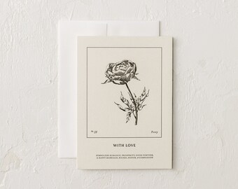 With Love - Peony Cards