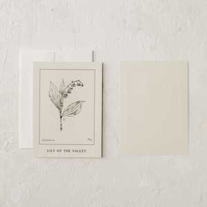Cartas de lirio de los valles Single Sided Card